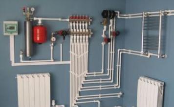 Schema di riscaldamento da tubi in polipropilene in una casa privata Riscaldamento da tubi in polipropilene come