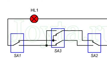 What is the difference between the connection diagram of a single-gang switch from a walk-through
