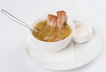 Суп из гороха с ребрышками